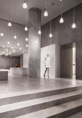 Rome's Valentino Showroom by Chipperfield Architects - From ermesponti's blog