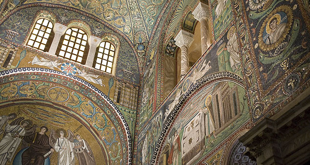 L'interno della Basilica di San Vitale (Ravenna)